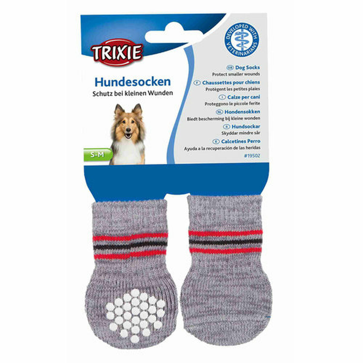Socks Trixie Grey S/M Dog-7