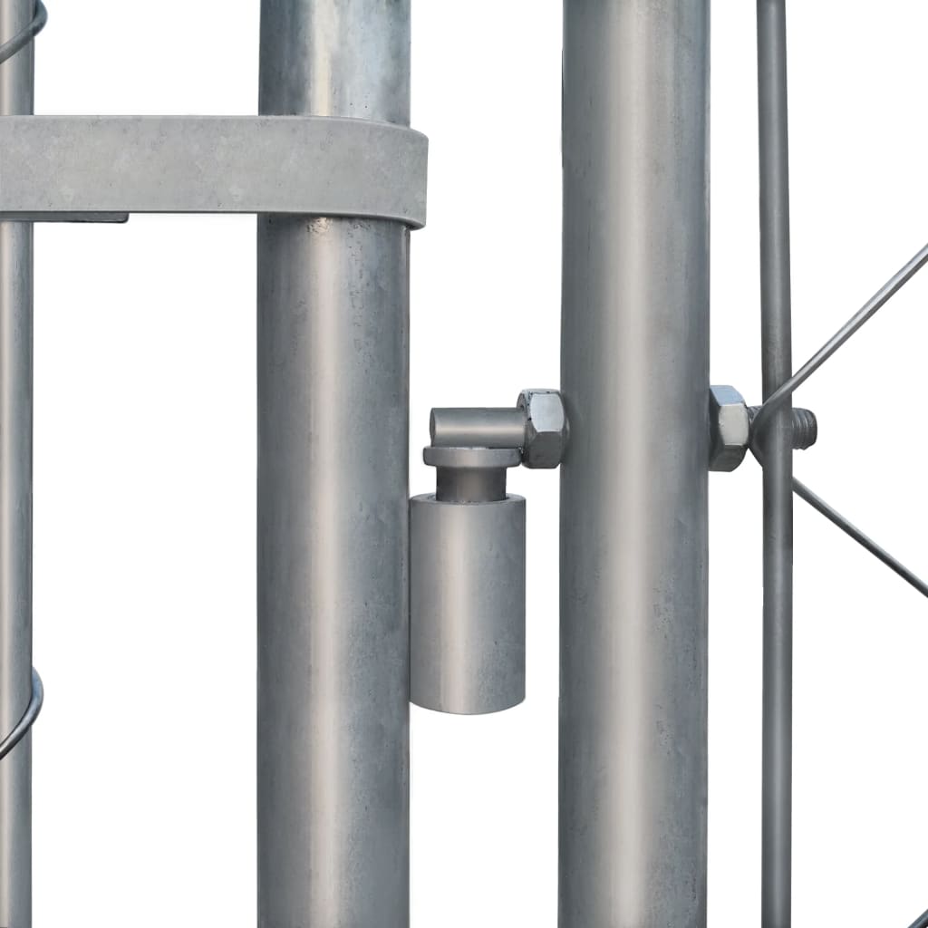 Kültéri kutyakennel horganyzott acélból – 2 × 2 × 1 m